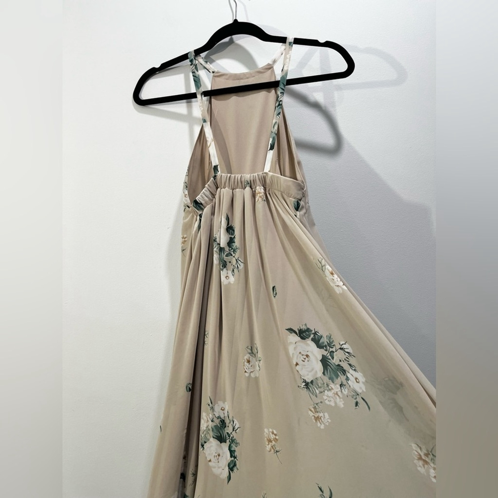 Show Me Your MuMu Amanda High Neck Sleeveless Floral Chiffon Maxi Dress size XS - Picture 8 of 10
